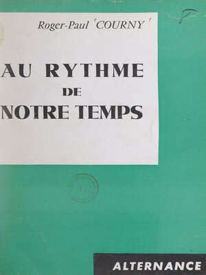 cover image of Au rythme de notre temps